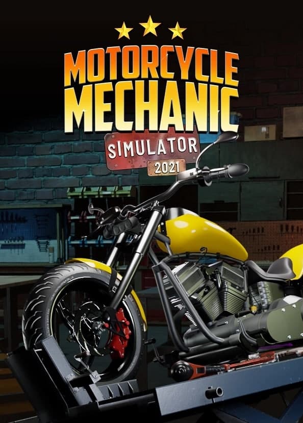 логотип игры Motorcycle Mechanic Simulator 2021